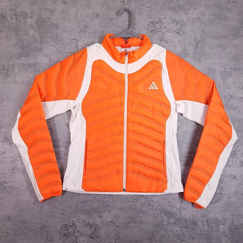 NIKE ACG Therma Fit Lava Loft Jacket Womens Size XS Orange IO9134-819